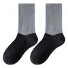 Calcetines para Niños Otoño e Invierno Forrados de Felpa Engrosados Cálidos Almacenamiento de Calor Calcetines de Media Pantorrilla Niños y Niñas Invierno Color Cachemir Combinado Calcetines de Estudiante