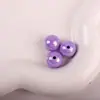 Cuentas acrílicas deslumbrantes color AB más vendidas transfronterizas, cuentas sueltas coloridas con agujero pasante, accesorios para joyería hecha a mano DIY, venta al por mayor de cuentas
