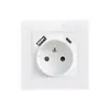 Enchufe de Pared Eu de Tipo 82 Oculto de Vidrio 16A Estilo Alemán Estilo Ruso Carga Rápida USB Estándar Europeo Transfronterizo