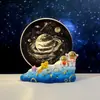 Luz de Noche Luminosa de Cristal al por Mayor Transfronteriza con Cielo Estrellado Grabado, Adorno de Decoración de Escritorio, Regalo Creativo de Cumpleaños para Niñas