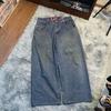 Comercio Electrónico Transfronterizo Jeans Sueltos Estampados Jnco para Hombre Harajuku Hip-Hop Y2K Casual de Pierna Ancha Jeans al por Mayor