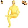 Disfraz de Mono Invisible con Expresión Amarilla Divertida de Halloween para Adultos Disfraz Divertido de Fiesta para Hombres y Mujeres