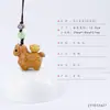 Cadena para Teléfono Móvil con Borla Colgante Caballo del Zodiaco de Madera de Durazno Sándalo Verde Llavero para Hacerse Rico Rápido Encanto de Bolsa de Buena Suerte Año del Caballo