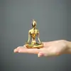 Yuxuan Moderno Simples Criativo Banhado a Ouro Menina de Yoga Pequenos Enfeites Cerâmica Casa Personagem Abstrato Presente de Abertura