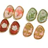 Accesorios Metálicos Flor Seca Ovalados Vintage para Manualidades Pinzas para el Cabello Pendientes Zuecos Funda de Teléfono Accesorios Decorativos Venta al por Mayor