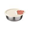 Prato de molho de aço inoxidável 304 prato de ketchup molho de salada caixa de temperos portátil para acampamento piquenique com tampa prato de molho
