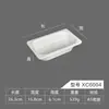 Plato marinado de melamina plato marinado plato de exhibición bandeja especial para comida cocinada plástico blanco rectangular porcelana plato para platos fríos comercial