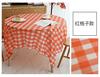Toalha de mesa descartável espessa de plástico PE à prova d'água à prova de óleo xadrez vermelho piquenique passeio casamento vinho