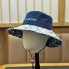 Nuevo Sombrero de Pescador de Mezclilla Lavada Estilo Japonés para Primavera y Verano con Adorno de Encaje, Versátil Bordado de Letras para Exteriores, Plegable Tendencia de Vacaciones