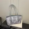 Bolso de Hombro de Moda para el Trabajo 2026 Nuevo Modelo para Mujer Gran Capacidad Bloque de Color Bolso de Mano para el Trabajo y Viajes Bolso Tote