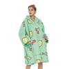 Cobija Royal ropa fría con capucha pijama de caricatura cálido jersey holgado para TV suéter grueso de gran tamaño