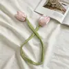 2026 Corda para Encadernação Decorativa Acessórios de Botão de Tulipa Suprimentos Tecido Doce Acessórios para Roupas e Cabelo com Cabeça Dupla Flor Artesanal