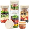 Pote de Vidro Mason Jar Transfronteiriço Pote Selado Pote de Geleia Americano Copo para Aveia Pote para Salada de Legumes Caixa de Armazenamento de Embalagem 32oz
