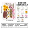 Materiales para manualidades con flores secas, especímenes de plantas de flores prensadas, marcapáginas hechos a mano para maquillaje facial, kits de materiales para pintura con flores prensadas, flores reales naturales