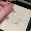 Pulsera de circonia con forma de estrella y luna estilo coreano inspirada en Instagram, pulsera de nicho de lujo ligero de alta gama, joyería exquisita, moderna y versátil