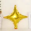 Globo de Papel de Aluminio de 10 Pulgadas Globo de Estrella de Cuatro Puntas Creciente Decoración de Arte de Pared de Fondo para Fiesta Boda Globo