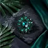 Broche de Flor de Pedrería de Cristal Más Vendido Transfronterizo Europeo y Americano, Accesorios de Vestir Lujosos y Elegantes, Ramillete de Gama Alta