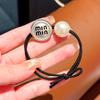 Anillo para el cabello con perlas de imitación de Corea del Sur, estilo lujoso y ligero, cuerda para el cabello con tendón de goma elástica, cuerda para el cabello para mujer, accesorios para el cabello de alta gama de nicho.