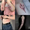 Adesivos de tatuagem de Halloween rachadura de sangue adesivos de cicatriz falsa hematoma de simulação arranhão maquiagem para festa de Halloween bar