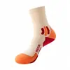 Calcetines Profesionales para Correr al Aire Libre para Mujer de Caña Media con Suela de Toalla Engrosada Calcetines Deportivos de Otoño e Invierno para Bádminton Transpirables Antideslizantes
