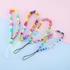 Cuentas Populares de Arcilla Blanda Transfronterizas, Cuentas Acrílicas de Carita Sonriente Lindas y Adorables, Accesorios de Cadena para Lanyard de Teléfono Antiperdida al por Mayor