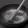 Escova de Limpeza de Panelas com Cabo Longo, Escova de Limpeza de Arame de Aço para Panelas, Escova de Panela de Aço Inoxidável, Específica para Cozinha