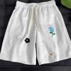 Pantalones cortos de verano para hombre de estilo americano holgados casuales pesados bordados de largo medio modernos nuevos pantalones cortos de baloncesto