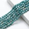 6mm porcelana Jade AB cor plana buraco quadrado pingente diy acessórios de jóias artesanais colar pulseira frisada material