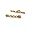 Balde de aço inoxidável conjunto de fivela de corda de couro pulseira de fivela de lagosta dourada colar relógio de suspensão de corda de couro fivela de corda de couro diy