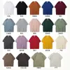 Camiseta Masculina Cruzada Ag280G Pesada Solta Oversize Tendência Marca Versátil Estudante Algodão Puro Gola Redonda Manga Curta Camisa Publicitária