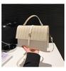 Bolsa Feminina 2024 Moda Nova Casual Portátil Pequena Quadrada Bolsa Street Fashion Distinta Bela Ombro Crossbody Bolsa
