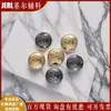 Botões Metálicos Embotados Estilo Britânico para Suéteres e Casacos, Botões Decorativos Costurados à Mão com Toque de Luxo, Acessórios de Roupas para DIY