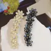 Horquilla Dulce de Pedrería para Mujer Primavera y Verano Nuevo Clip de Pico de Pato de Flor Pequeña Elegante Clip para Flequillo Exquisita Horquilla Lateral