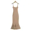 Vestido Preto Cauda de Peixe para Mulheres, Outono e Inverno, Extra-Longo para Pessoas Altas, Comprimento no Chão, Estilo Hepburn, Toque de Luxo