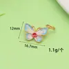 Venta Directa de Fábrica de Accesorios para Pulseras de Mariposa Esmaltadas Chapadas en Oro que Conservan el Color, Espaciadores de Cuentas para DIY y Accesorios al por Mayor