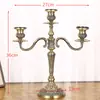 Suporte de Velas Estilo Europeu com Uma, Três ou Cinco Cabeças, Suporte de Velas de Haste Longa para Casamentos, Jantares à Luz de Velas, Hotéis, Aniversários e Decoração de Casa