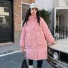 Chaqueta de plumón de longitud media para niña Ropa de otoño e invierno Chaqueta de plumón de pato para niños Talla grande para niños Chaqueta cálida holgada con capucha