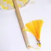 Abanico de bambú hecho a mano mango de abanico hueso de abanico paquete de material DIY para abanico de bambú material auxiliar arte estilo chino grupo de abanico mango de bambú
