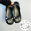 Mariposa Rosa Rosa Adecuado para Ballet Crocs Accesorios DIY Decoración de Zapato con Pedrería de Mariposa de Alto Grado Hebilla de Zapato Desmontable Venta al por Mayor