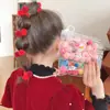 Elásticos de Cabelo de Pelúcia para Bebês, Elásticos de Cabelo de Alta Elasticidade para Meninas, Suaves com o Cabelo, Pequenos Elásticos de Cabelo, Acessórios de Cabelo Infantis de Ano Novo