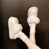 Chinelos internos impermeáveis de EVA com sola grossa, adequados para outono e inverno, com proteção para o calcanhar para aquecimento, design destacável e forro de fleece para conforto extra, e com sola antiderrapante