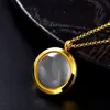 Colgante Tangka Mini Zakiram Tara Verde Amarillo Mantra de la Riqueza Puede Abrir Caja Gawu de Acero de Titanio para Hombres y Mujeres