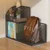 Estante de Almacenamiento Debajo del Escritorio, Pequeña Estantería al Lado del Escritorio, Almacenamiento Móvil de Pie al Lado del Escritorio para Libros y Bolsas de Estudiante con Ruedas