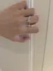 Anel Borboleta Líquida de Designer Único Ajustável para Mulheres, Estilo Minimalista Moderno, Anel de Afirmação de Personalidade para o Dedo Indicador