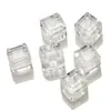 Suministro directo de fábrica 10-12 mm chapado en oro agujero grande cuentas cuadradas DIY hecho a mano cortina de cuentas accesorios para cortinas material cuentas sueltas