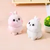 Chaveiro de Coelho Desenho Animado Fofo Sacola Surpresa Decoração DIY Pingente Artesanal Enfeites de Mesa Carro