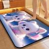 Tapete de Chão para Banheiro de Pet Fofo de Desenho Animado Lama Diatomácea Vaso Sanitário Absorvente de Água Secagem Rápida Tapete de Chão Tapete de Cozinha Tapete de Porta de Entrada