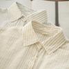Camisa a Rayas Ventosa para Mujer Primavera Nueva Diseño con Sentido de Estilo Coreano Commuter Adelgazante Estilo Hong Kong Manga Larga Camisa Holgada
