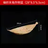 Comida japonesa gelo seco tubo de bambu gelo seco panela pequena decoração de sashimi ornamento bandeja de sashimi de frutos do mar decoração tubo pequeno de bambu