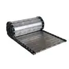 Cadena de placa de acero inoxidable 304 banda transportadora resistente a altas temperaturas perforada cadena transportadora línea de limpieza de placas de cadena metálica industrial